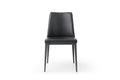Black Faux Leather Metal Dining Parsons Chair D6308