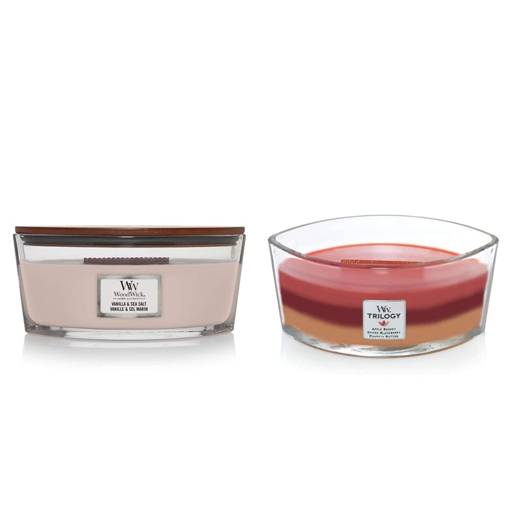 Scented Candle, Vanilla & Sea Salt, 16oz E51554