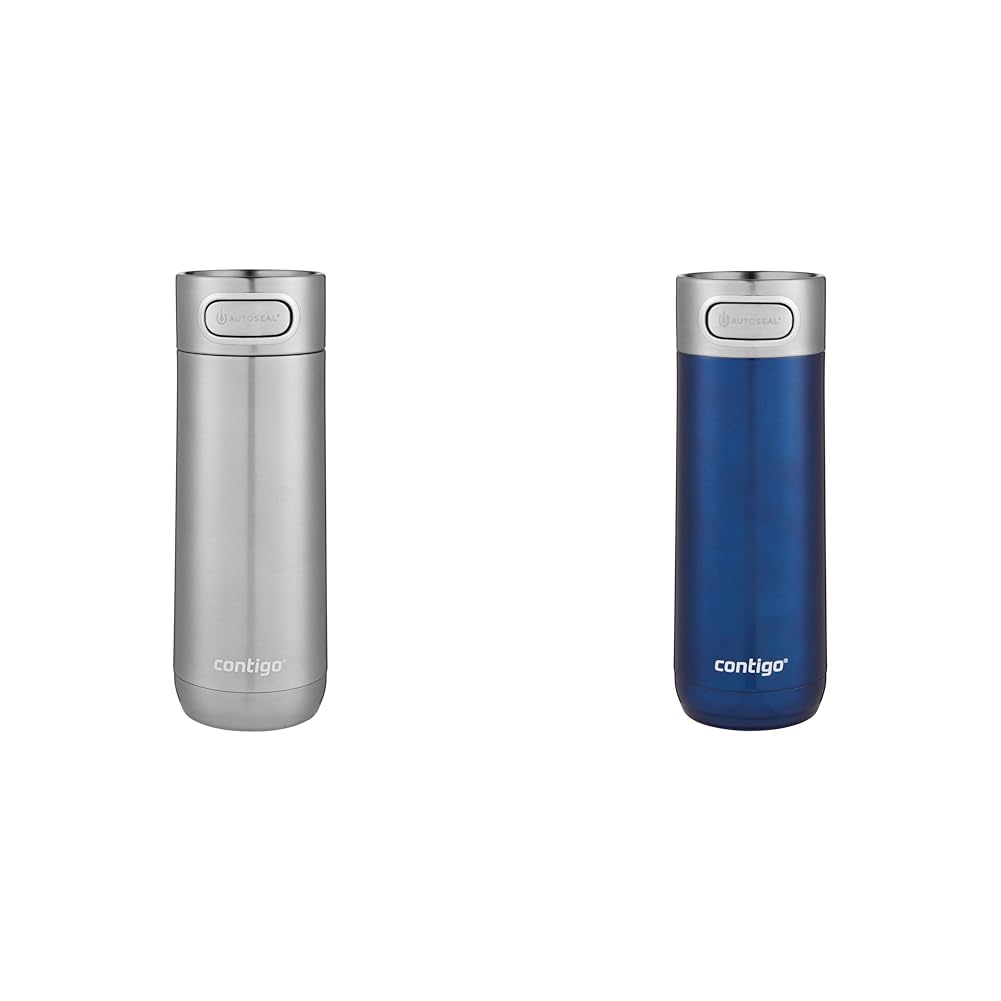 16oz Stainless Steel Thermal Travel Mugs Set of 2 J8114