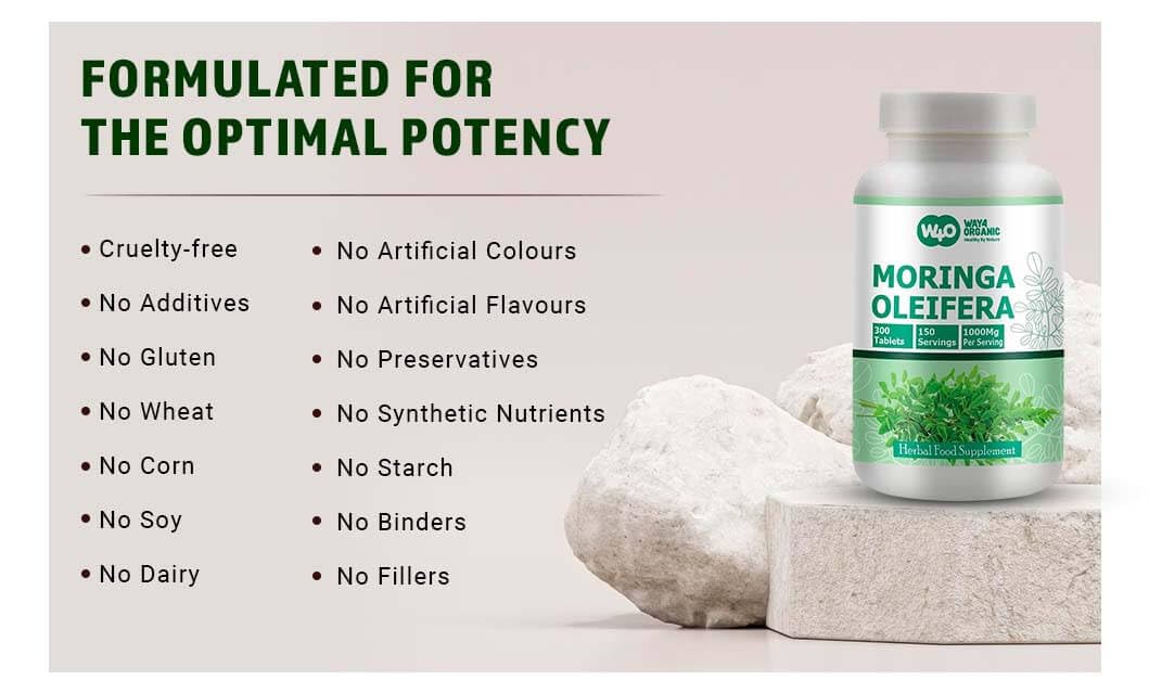 Moringa Leaf Powder Capsules 300 Pills V30695