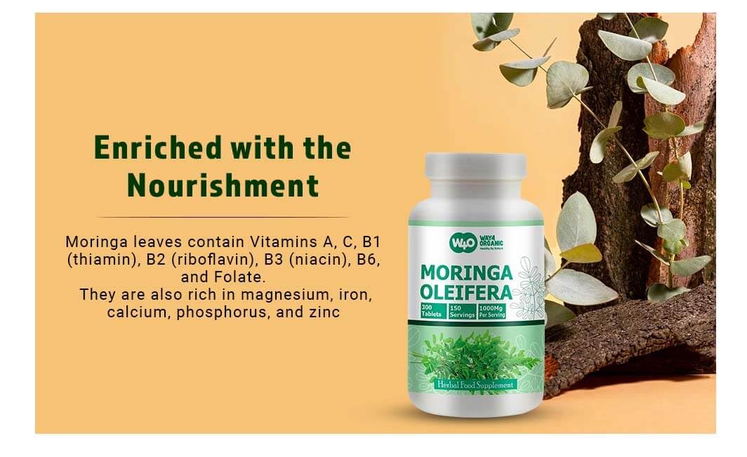 Moringa Leaf Powder Capsules 300 Pills V30695