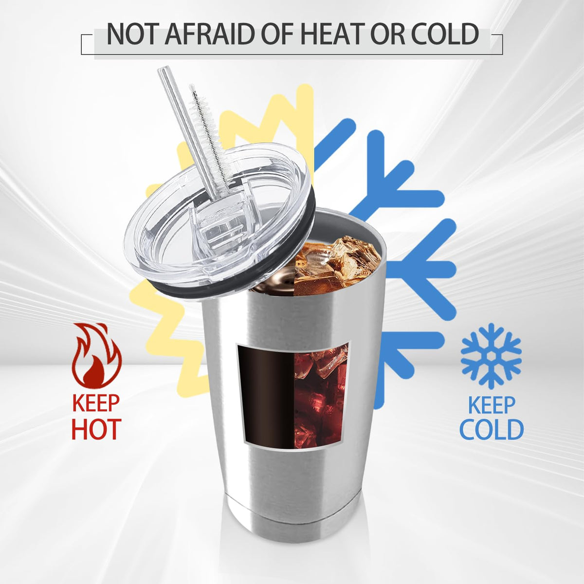 12 Pack Insulated Stainless Steel Tumbler with Lid and Straw S896