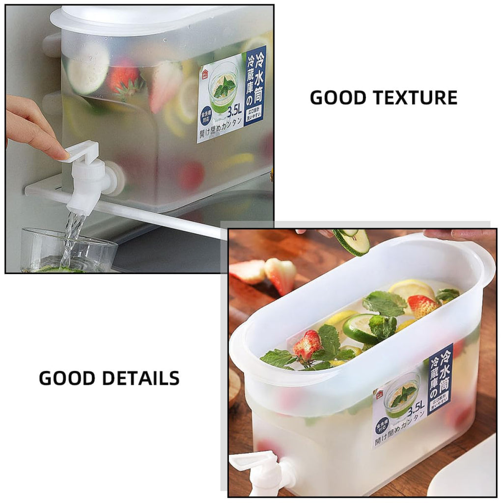Cold Water Jug with Faucet 3.5l White O698462