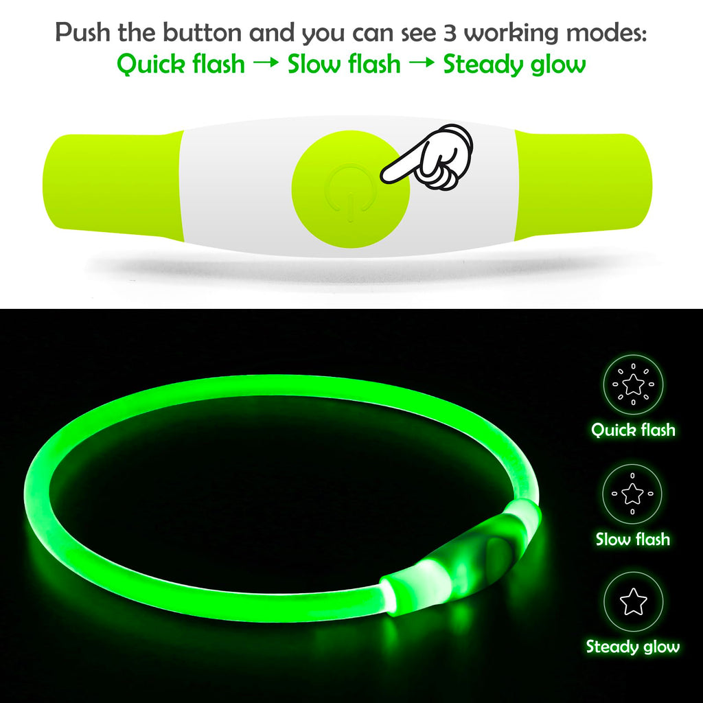USB Rechargeable Led Dog Collar P2314