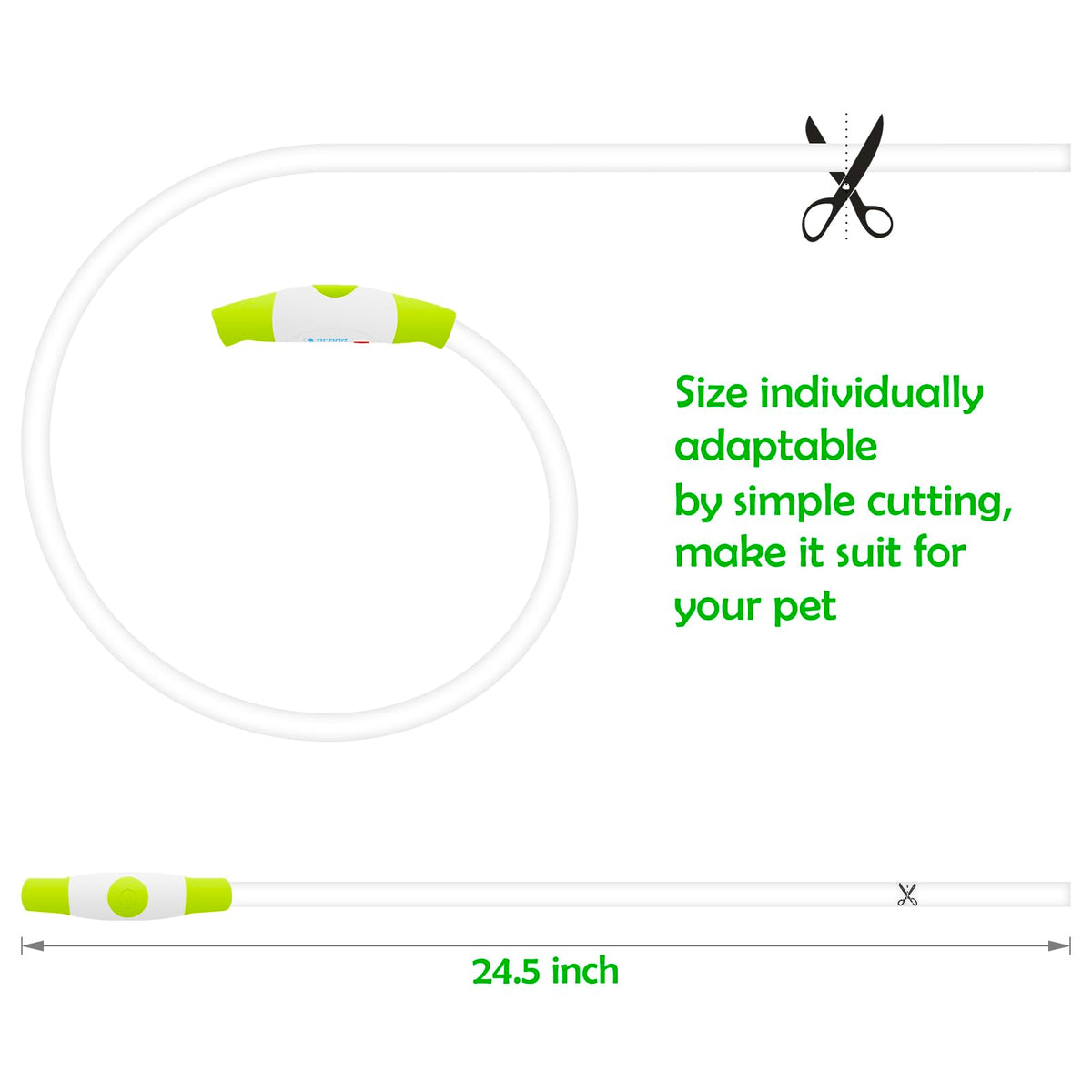 USB Rechargeable Led Dog Collar P2314