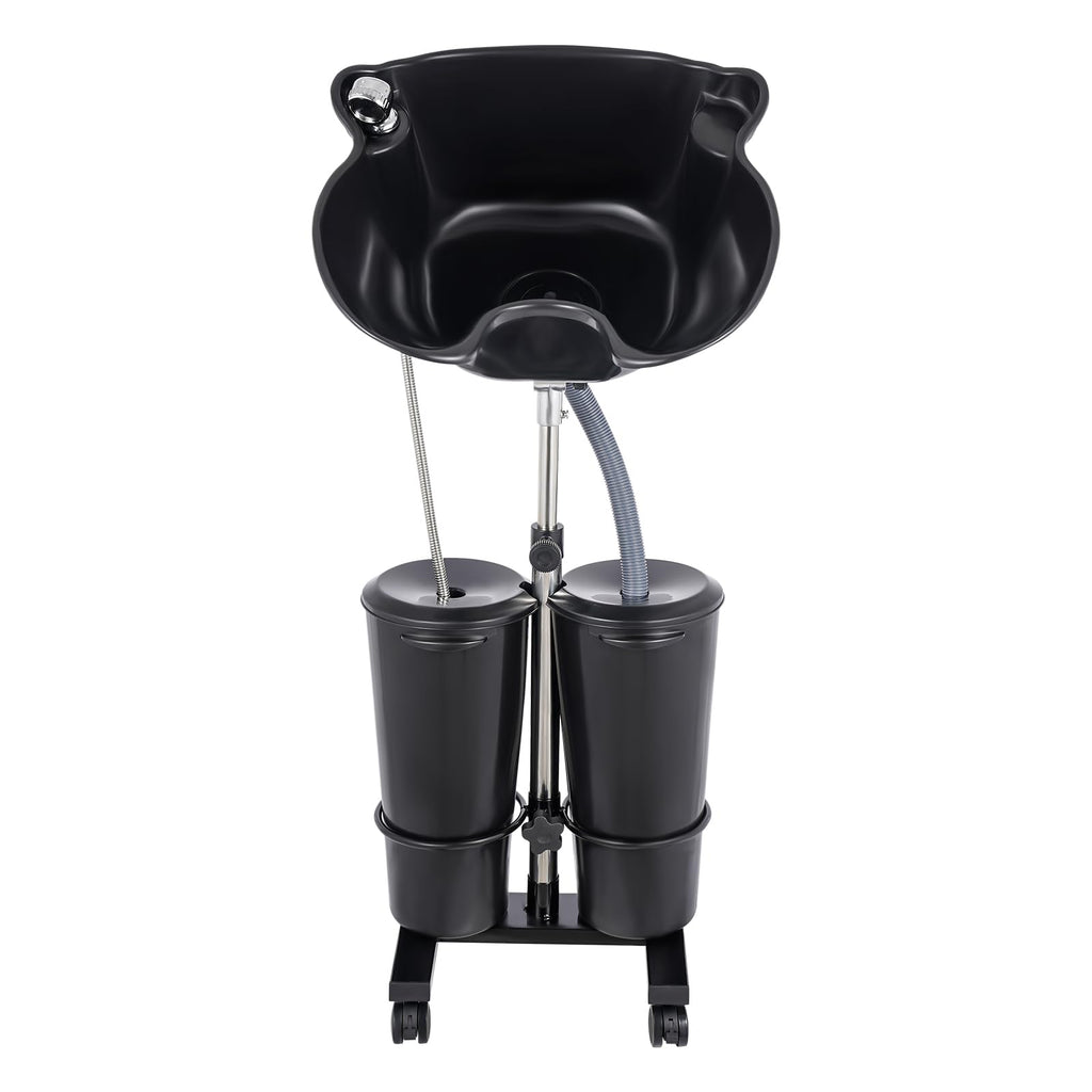 Portable Shampoo Bowl with Electric Pump, Height Adjustable Hair Washing Station F94433