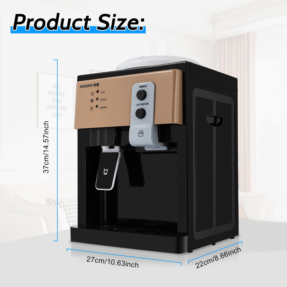 Top Loading Countertop Water Cooler Dispenser 3 Temp Z5885