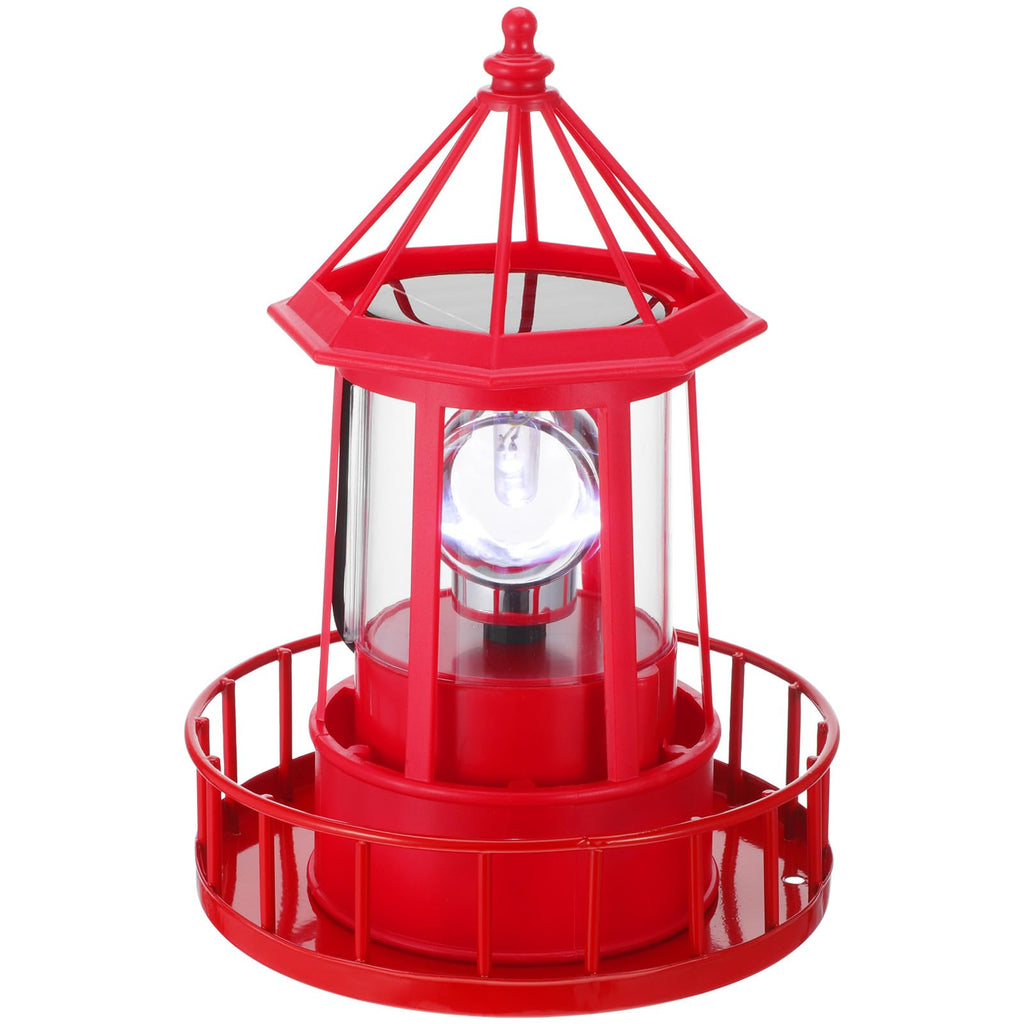 Solar Rotating Lighthouse Garden Light S4106