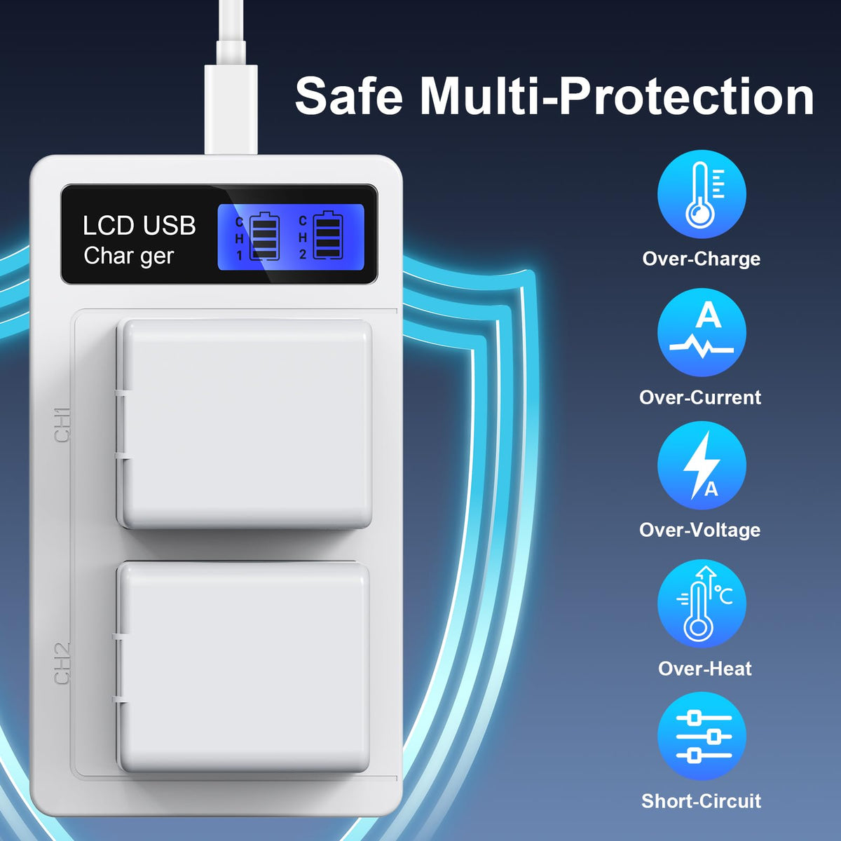 Charger Station for Arlo Pro 5S/4/3/Arlo Ultra/Ultra2 Battery K5385