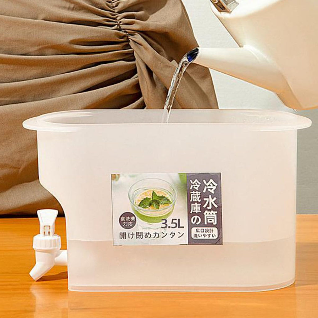 Cold Water Jug with Faucet 3.5l White O698462