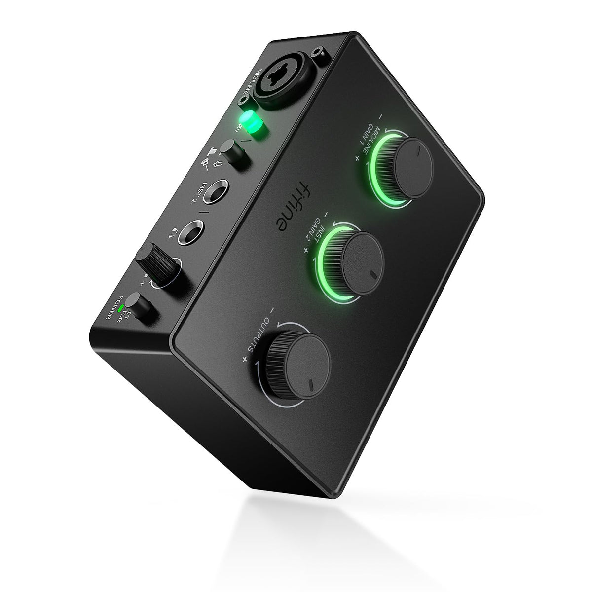PC Audio Mixer with XLR, Monitor, 48V Phantom Power Q347661