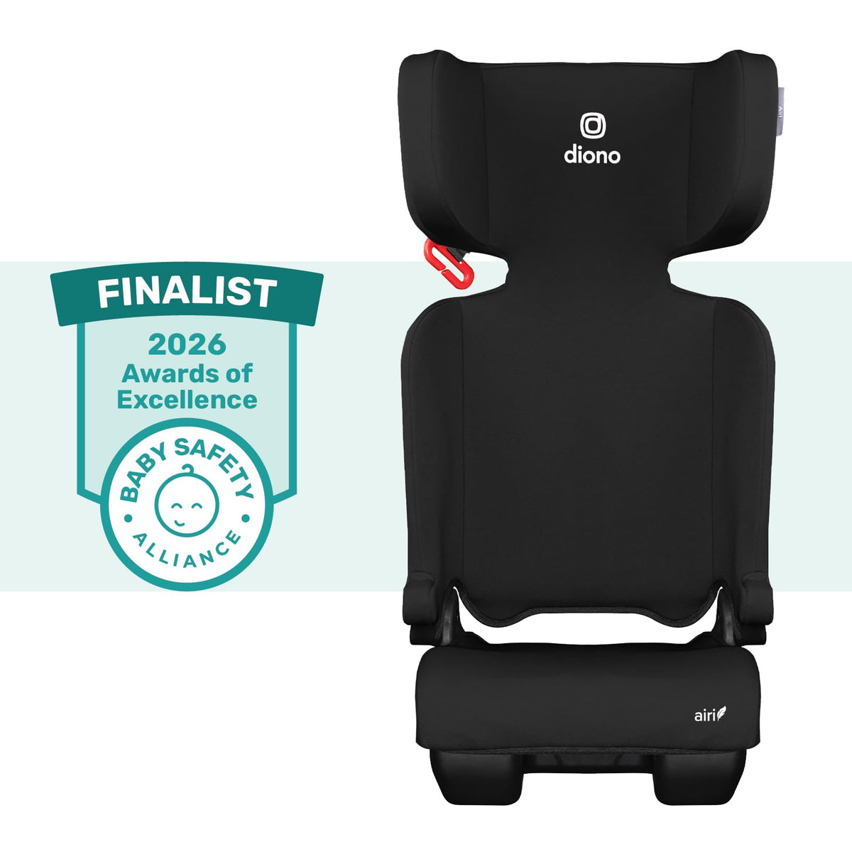 Black Foldable High Back Booster Seat U33226