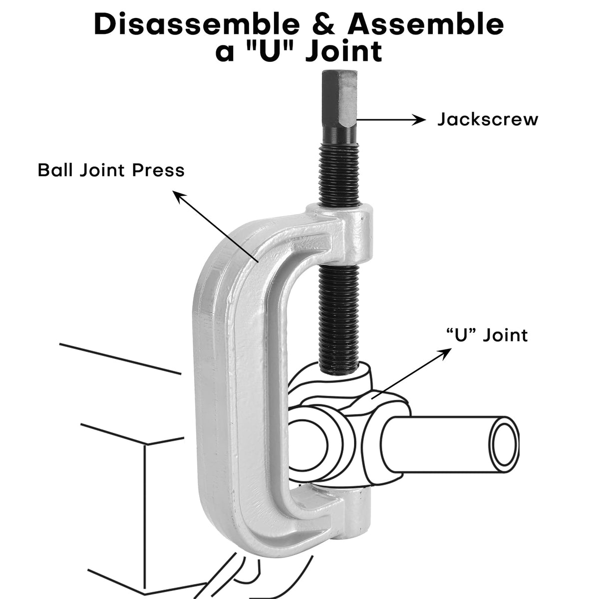 Heavy Duty Ball Joint Press & U Joint Removal Tools with 4-Wheel Drive Adapters P509