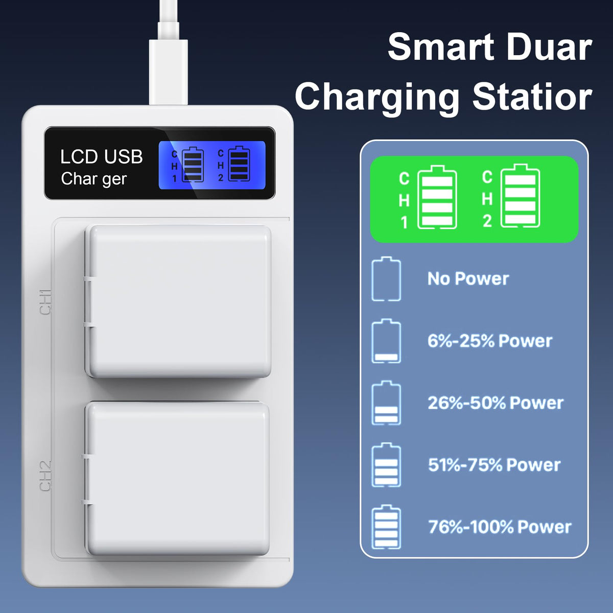 Charger Station for Arlo Pro 5S/4/3/Arlo Ultra/Ultra2 Battery K5385