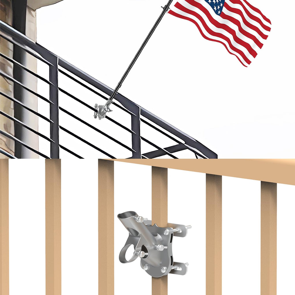 Aluminum Flag Pole Bracket for 1" Diameter Flagpole M996135