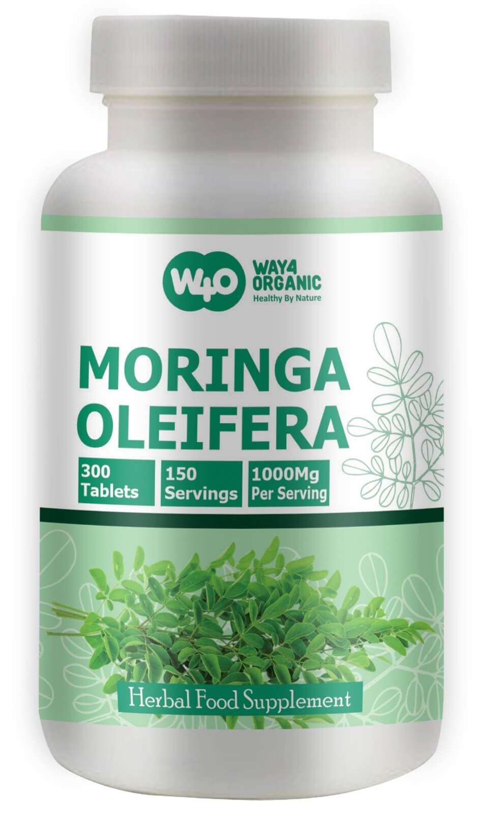 Moringa Leaf Powder Capsules 300 Pills V30695