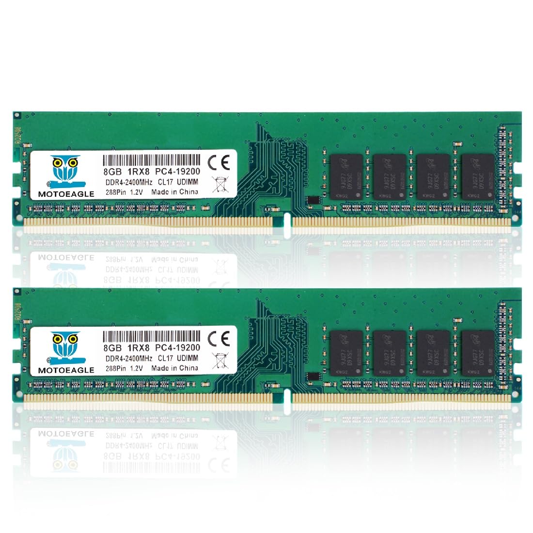 16GB DDR4 RAM 2x8GB 2400 MHz Non-ECC Desktop Memory KIT Y854