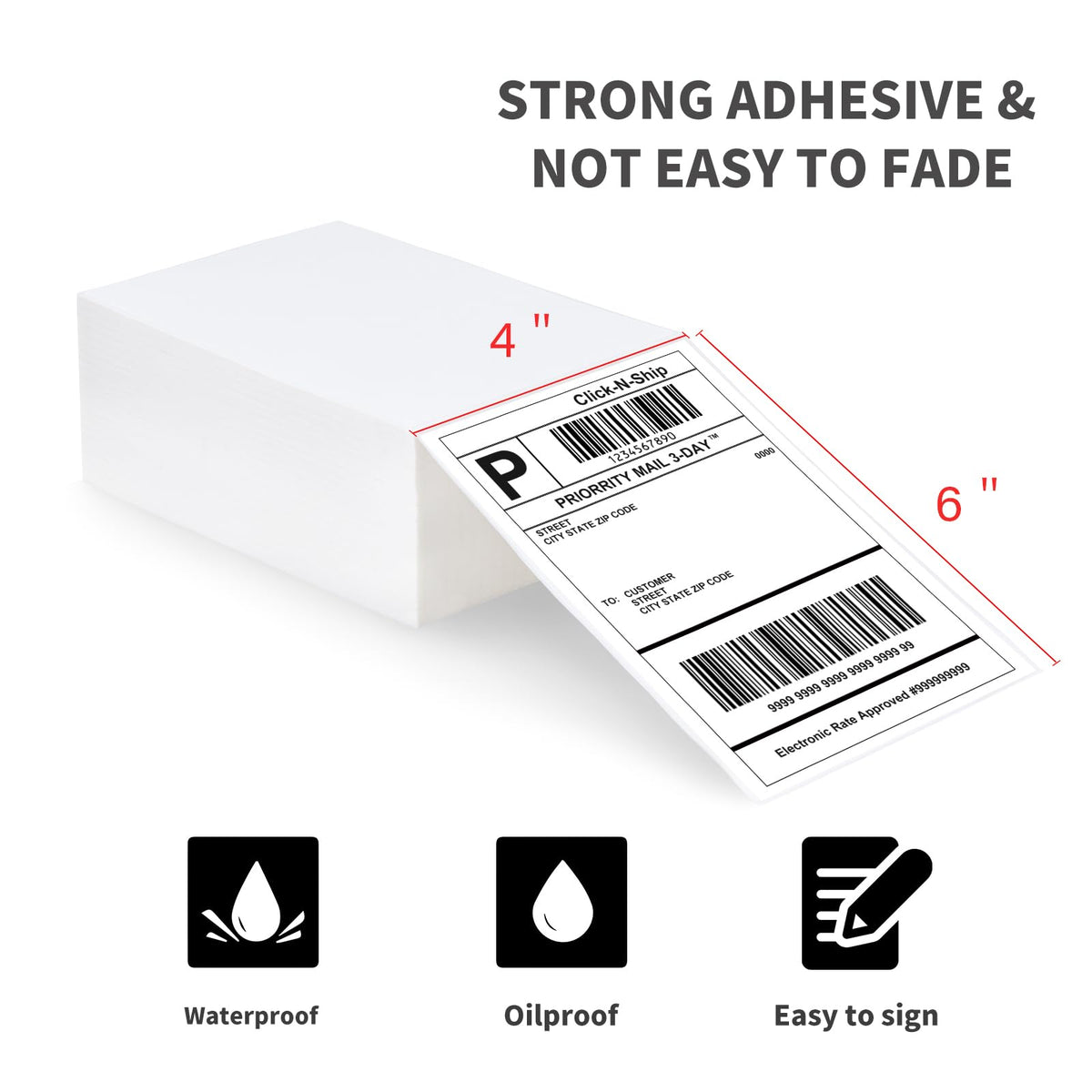 4x6 Thermal Shipping Labels R4464