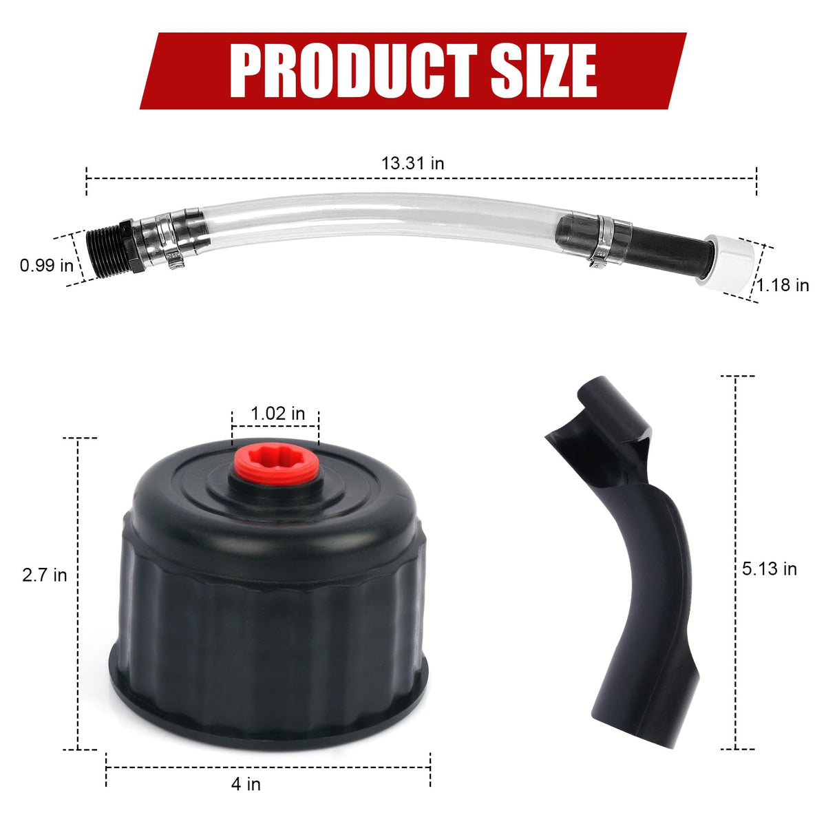 5 Gallon Fuel Jug Hose and Cap Kit R3049