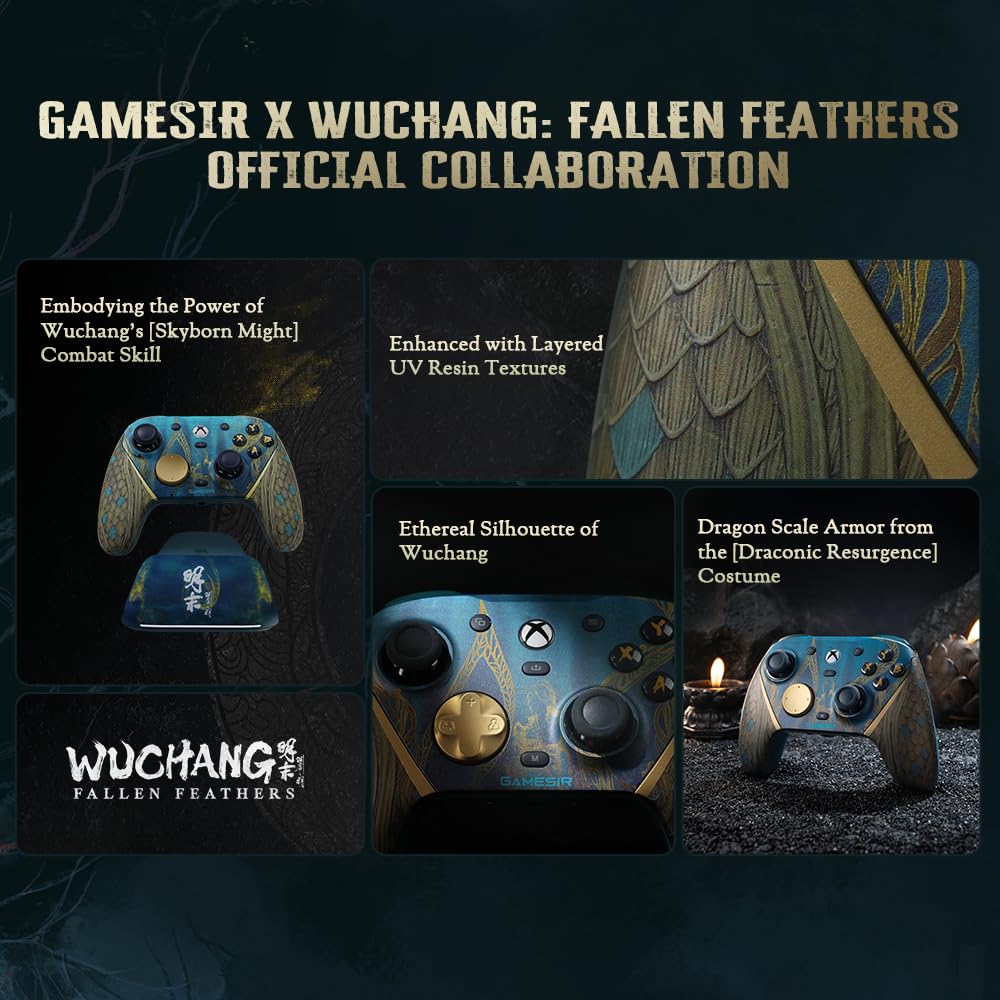 Wireless Gaming Controller with TMR Sticks, Hall Effect Analog Triggers M694