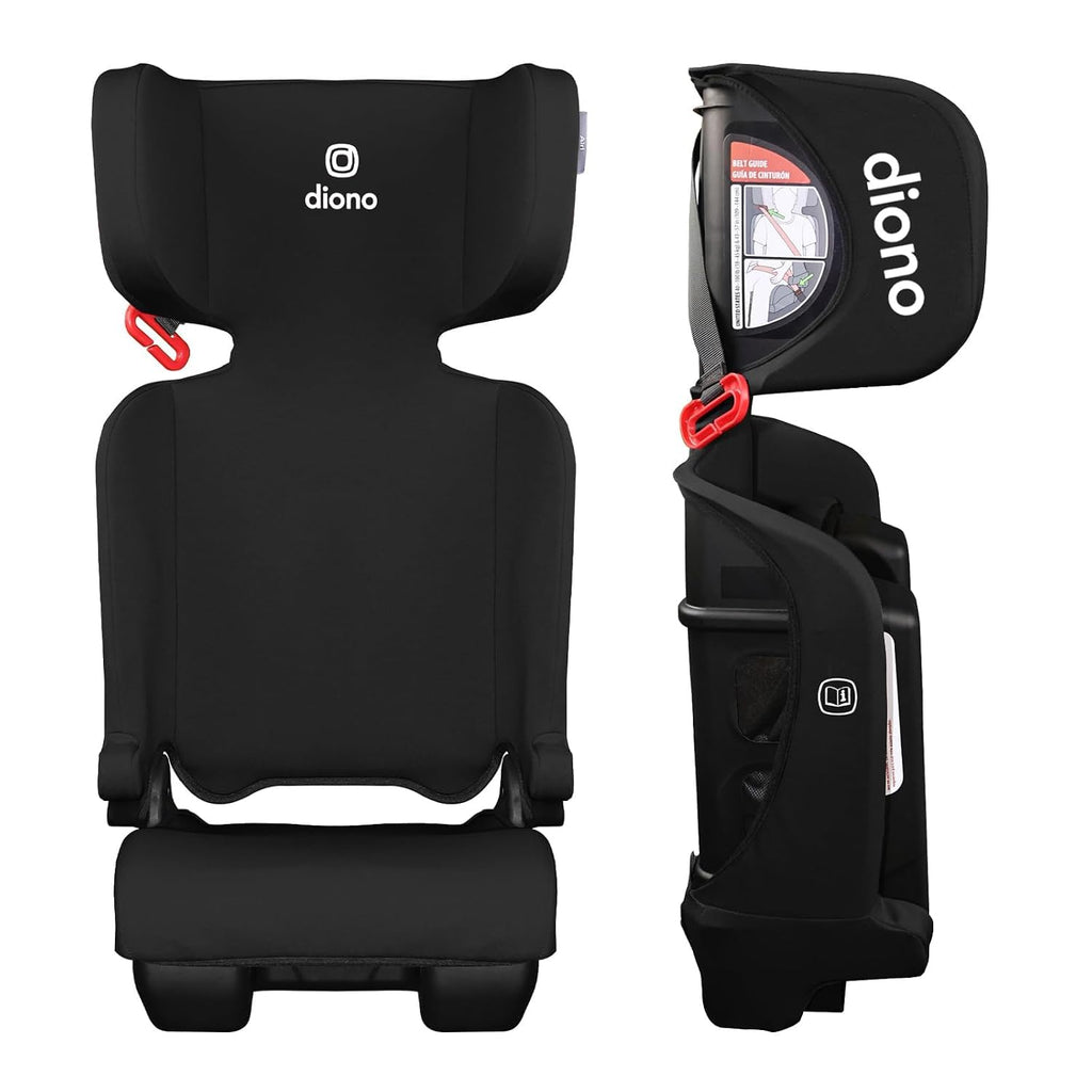 Black Foldable High Back Booster Seat U33226