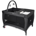 3-in-1 Pack and Play with Changing Table & Carry Bag, Black T35074