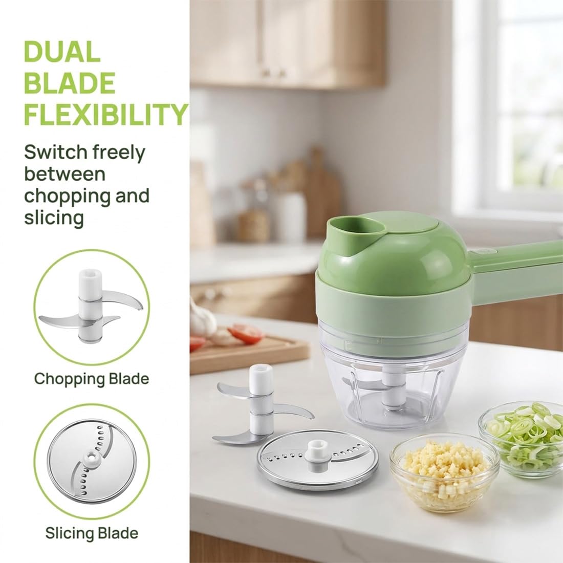 4 in 1 Handheld Electric Vegetable Cutter M446