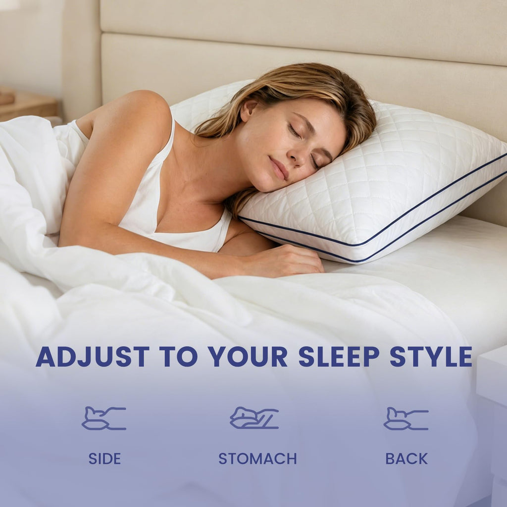 Shredded Memory Foam Pillows King Size Set of 2 E942