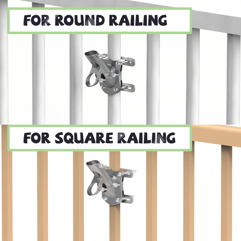 Aluminum Flag Pole Bracket for 1" Diameter Flagpole M996135