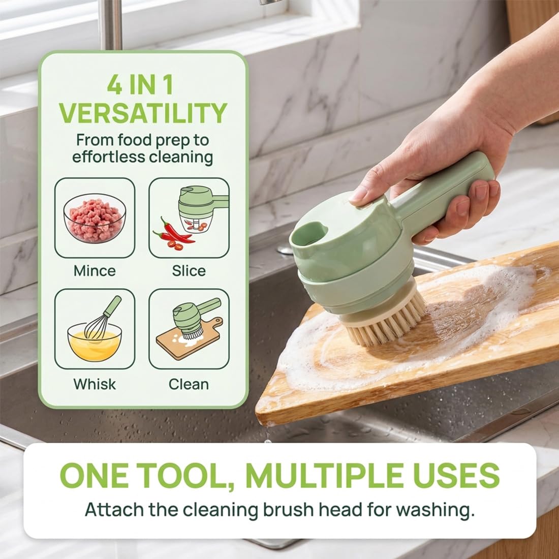 4 in 1 Handheld Electric Vegetable Cutter M446