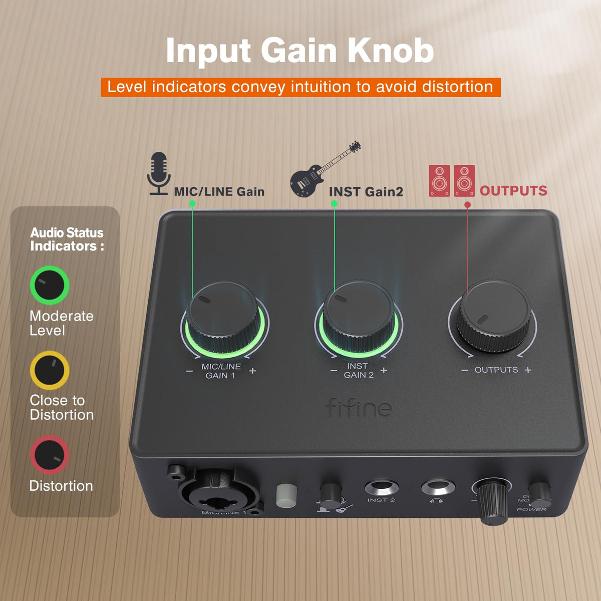 PC Audio Mixer with XLR, Monitor, 48V Phantom Power Q347661