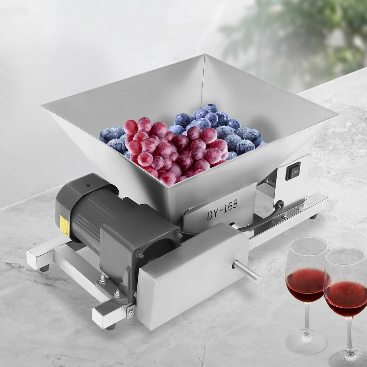 60W 4L Stainless Steel Electric Fruit Crusher O164