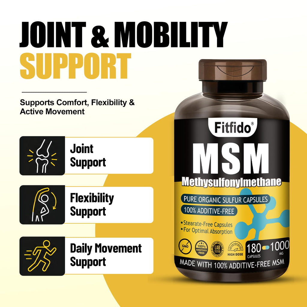 MSM Capsules 1000mg 180 Count I656617