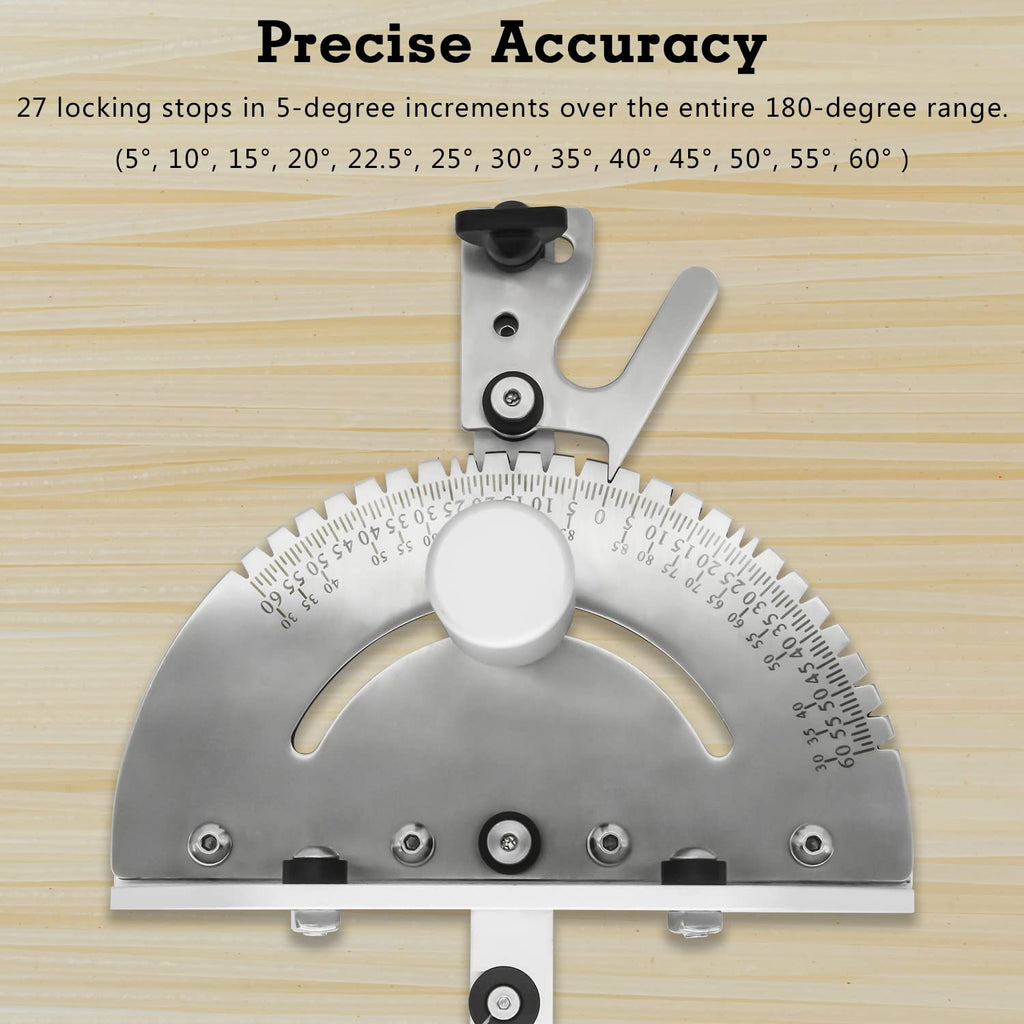 Miter Gauge with 27 Angle Stops F5034