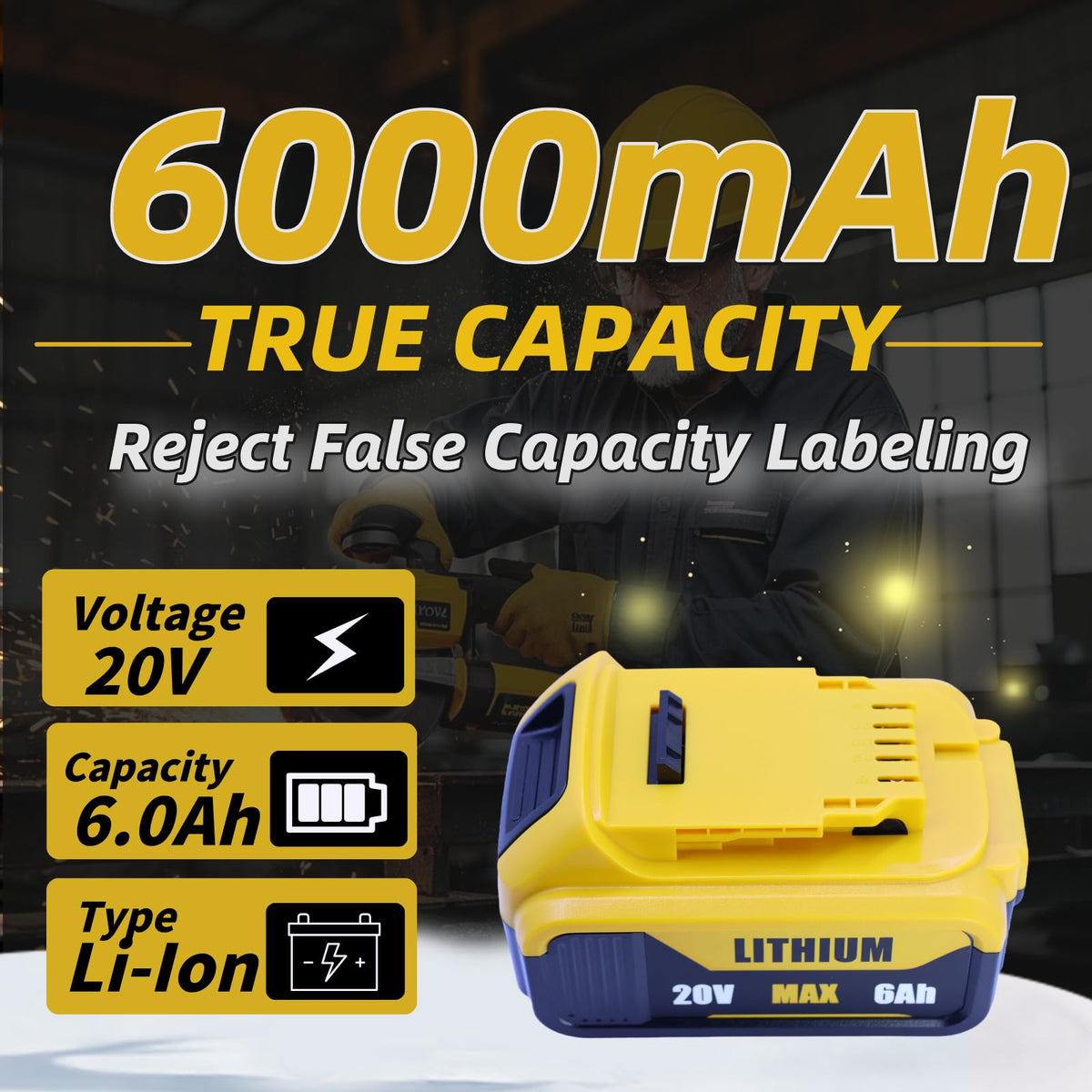 6000mAh Replacement Battery 2-Pack R647159