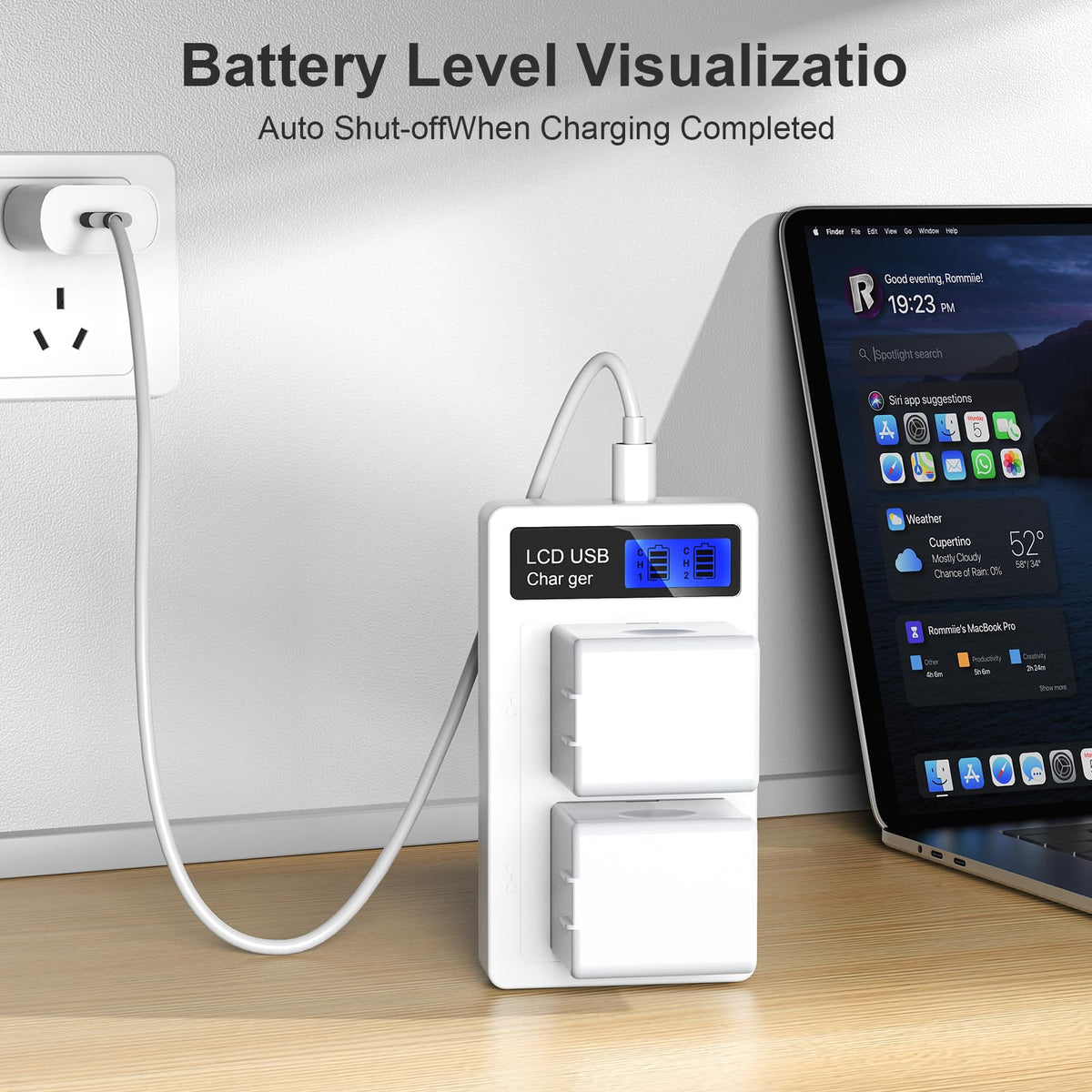 Charger Station for Arlo Pro 5S/4/3/Arlo Ultra/Ultra2 Battery K5385