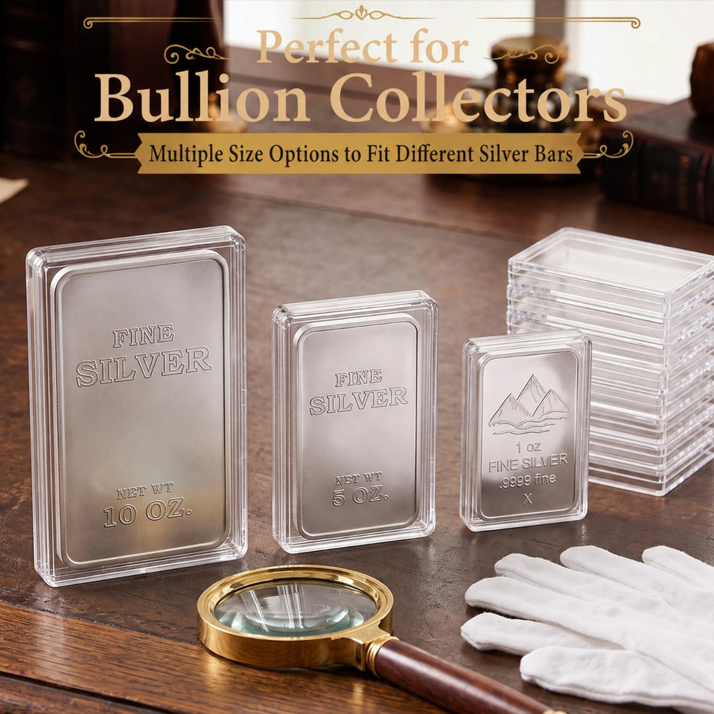 60 Pcs Silver Bar Holder Case A13152