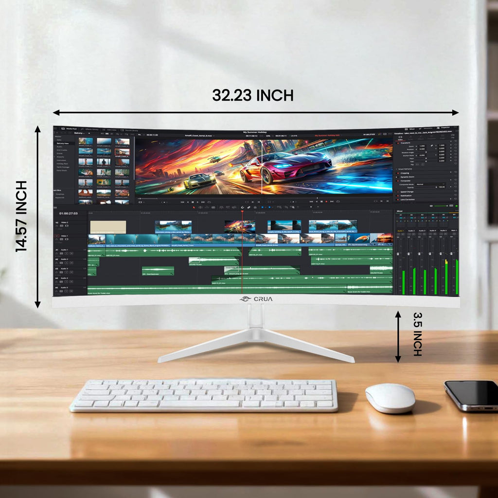 34 Inch 21:9 UWQHD 100Hz IPS Ultrawide Curved Monitor E816613