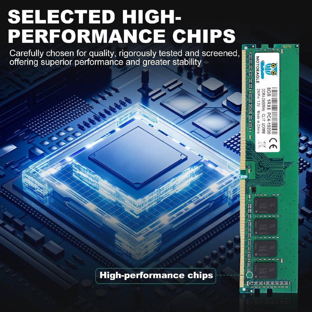 16GB DDR4 RAM 2x8GB 2400 MHz Non-ECC Desktop Memory KIT Y854