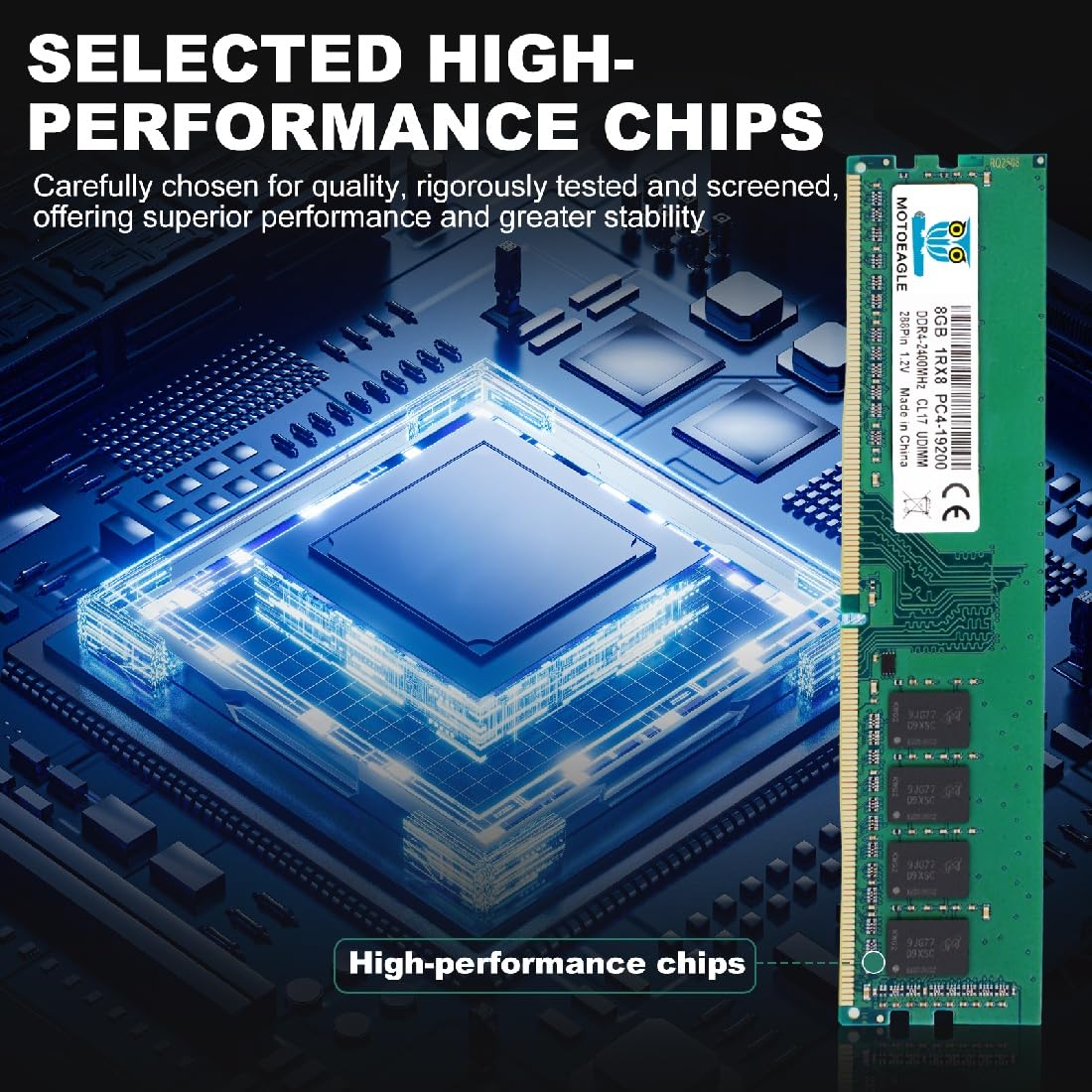 16GB DDR4 RAM 2x8GB 2400 MHz Non-ECC Desktop Memory KIT Y854
