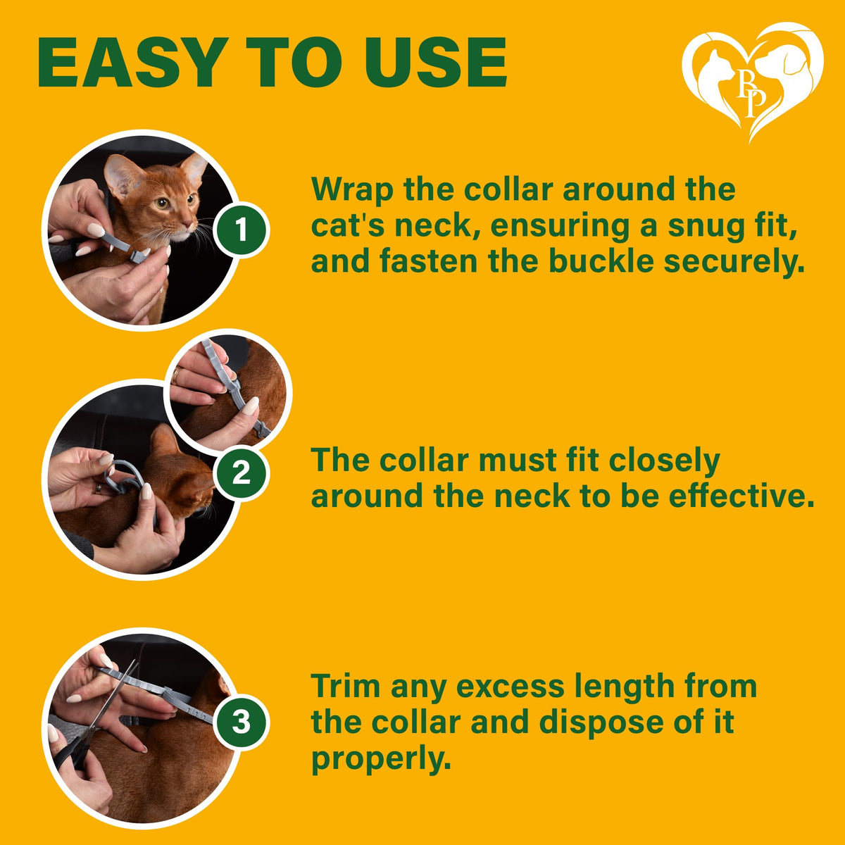 Natural Flea & Tick Collar for Cats 1 Pack R8926