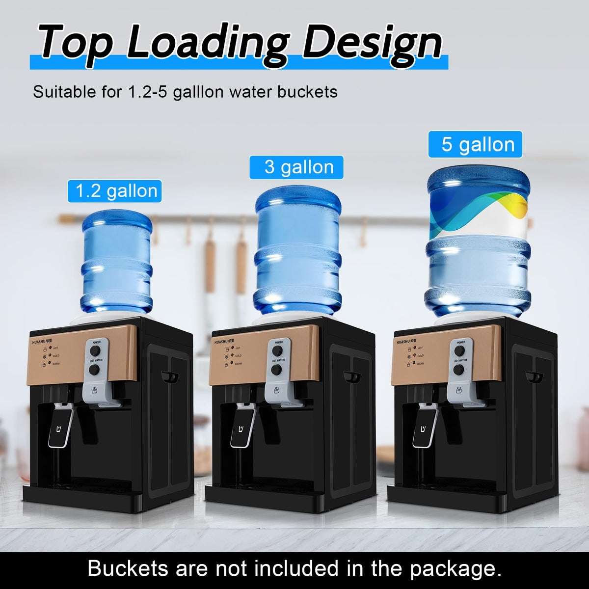 Top Loading Countertop Water Cooler Dispenser 3 Temp Z5885