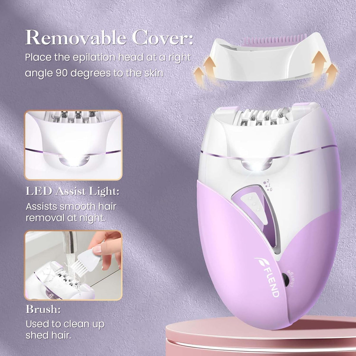 2-Speed Adjustable Epilator with 36 Tweezers J996065