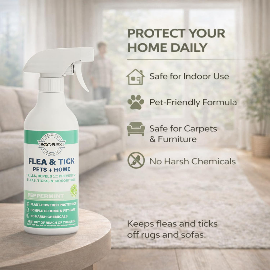 Plant-Based Flea Spray with Peppermint Scent 16oz T61244