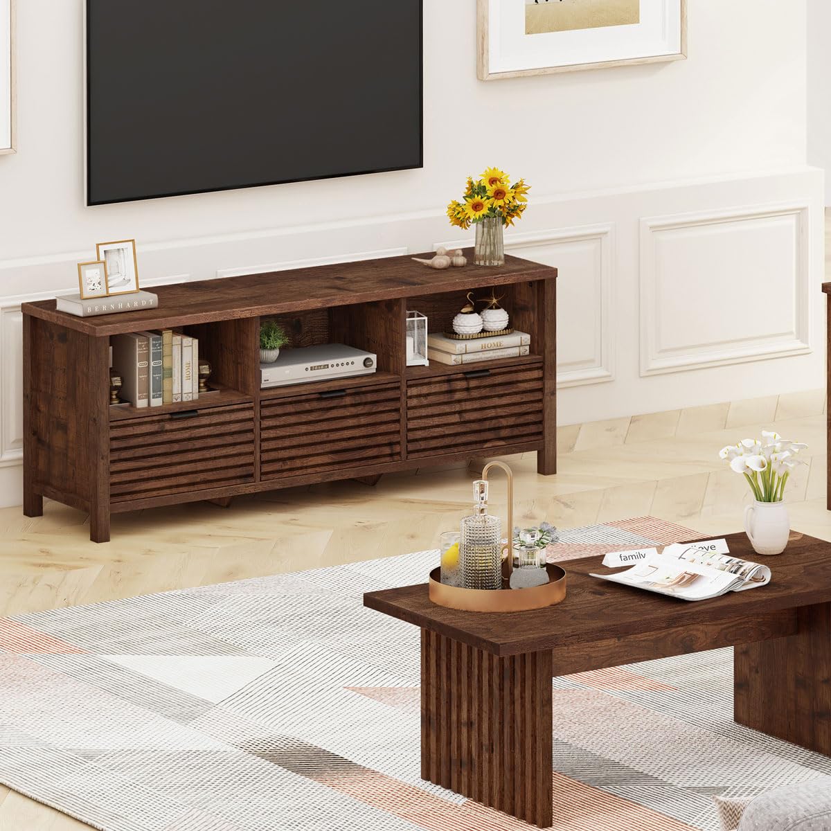 Oak TV Stand S78704