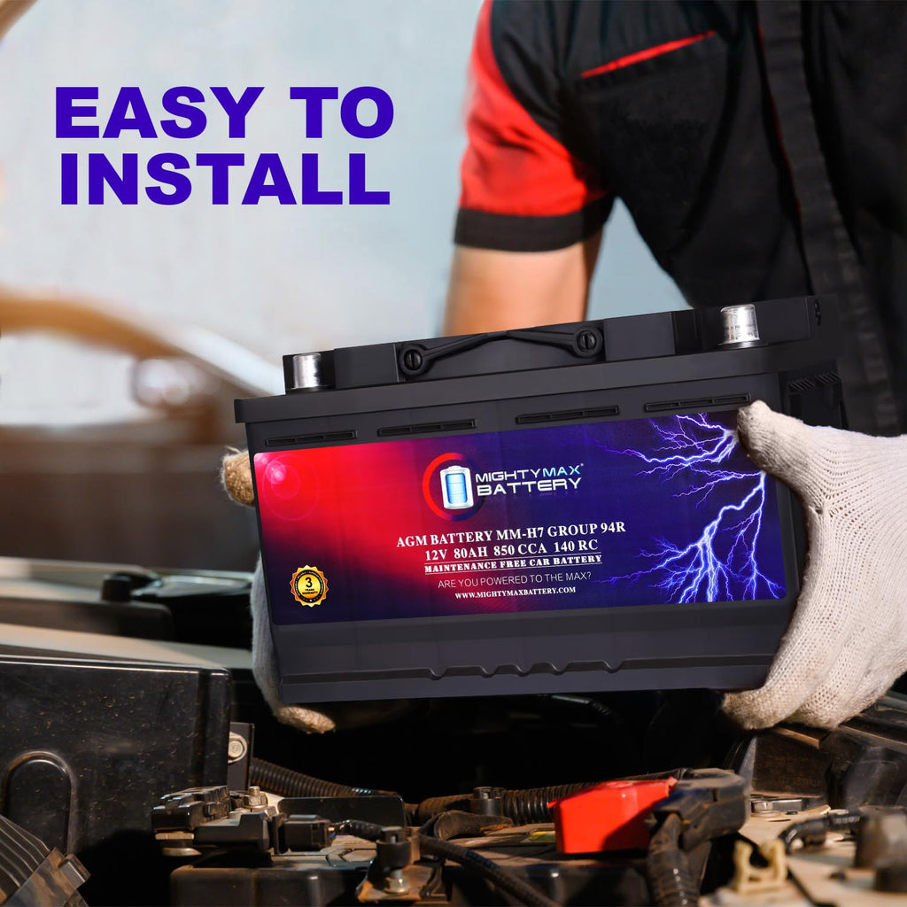 12V 80AH 850 CCA Replacement Battery D6608