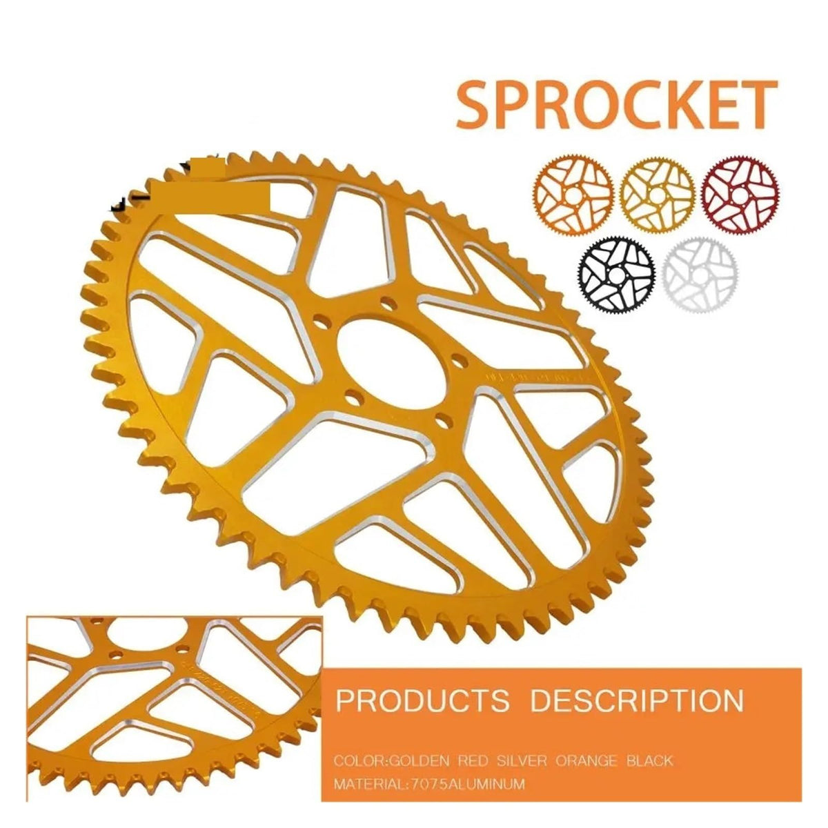 Aluminum Motorcycle Chain Sprocket R386027
