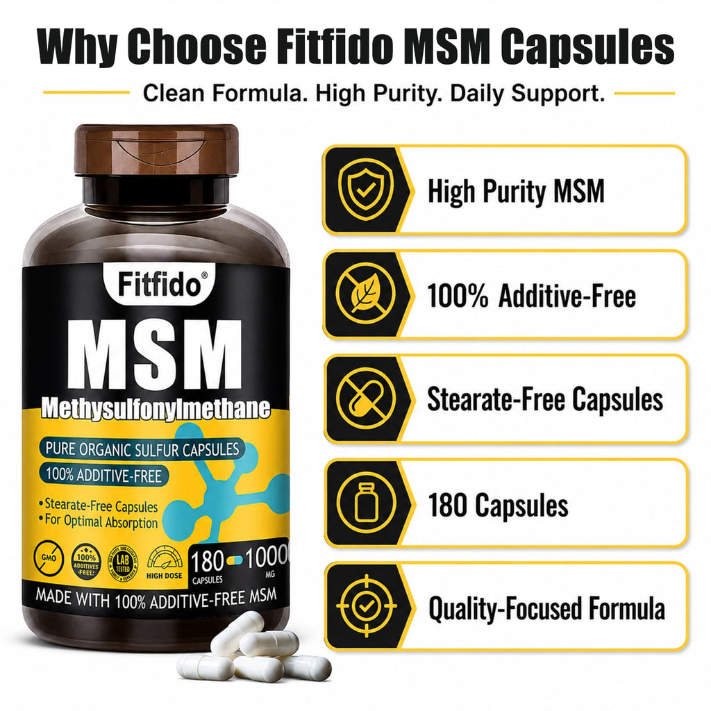MSM Capsules 1000mg 180 Count I656617