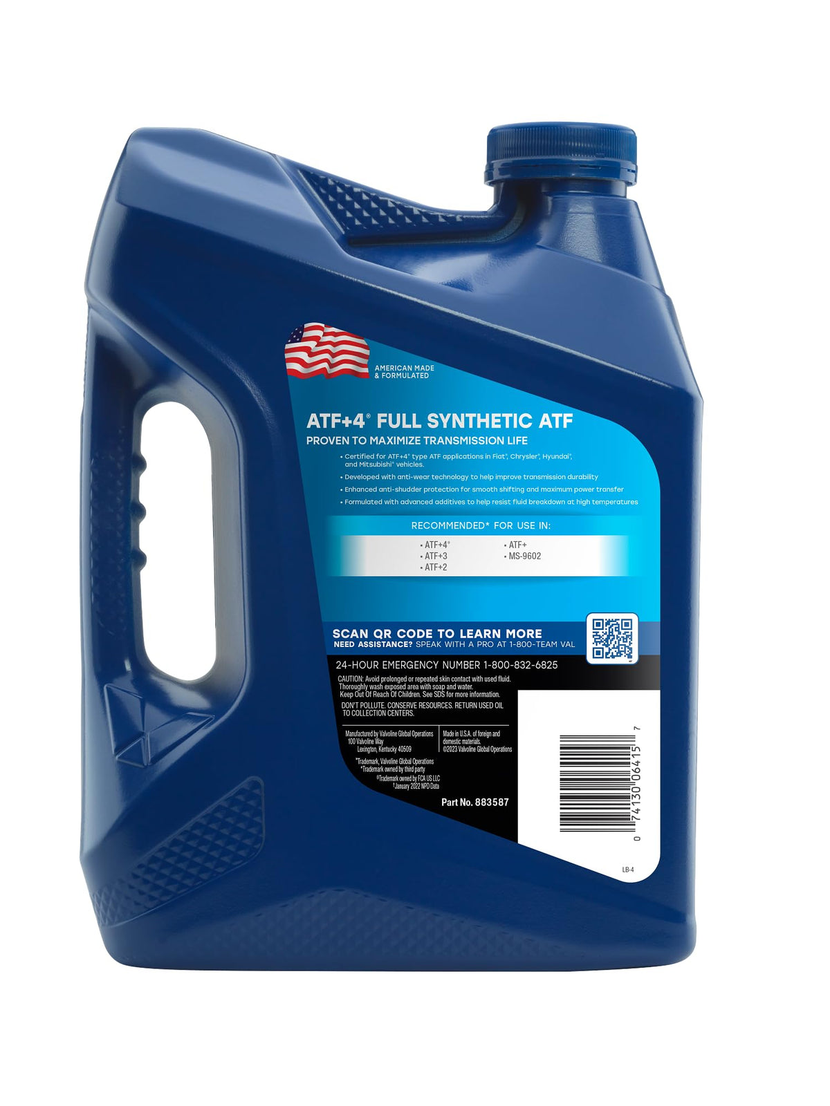 Full Synthetic Automatic Transmission Fluid 1 Gallon L9274