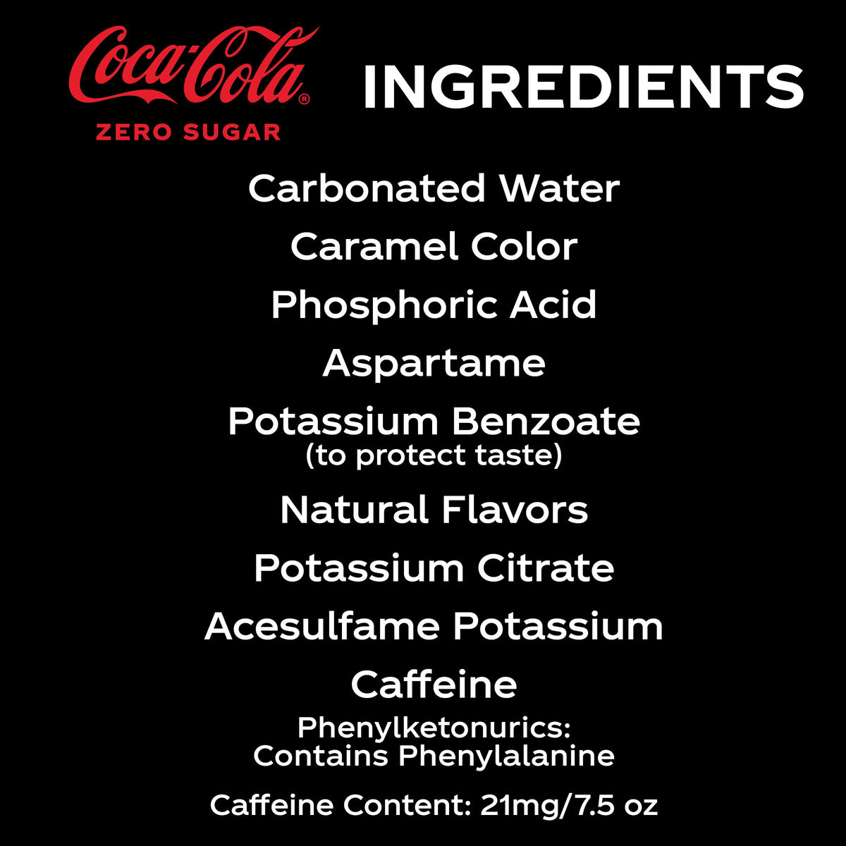Coke Zero Sugar Mini-Can 7.5 fl oz 12 Pack Y890